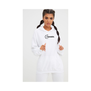 White Elevate Hoodie Unisex